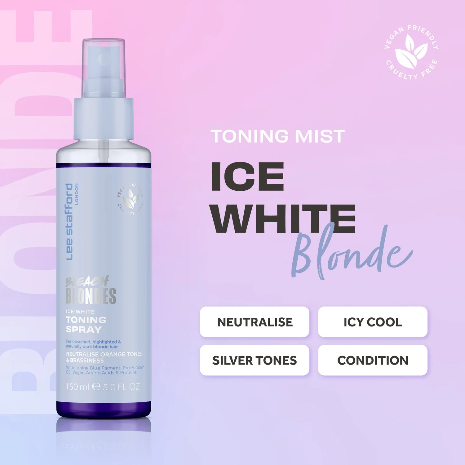 Bleach Blondes Ice White Toning Leave-in Conditioning Spray - 150ml