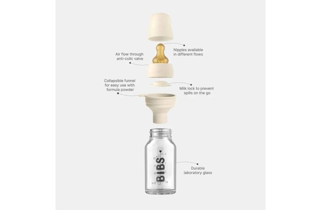 Babyfles Glas Blush - 225ml