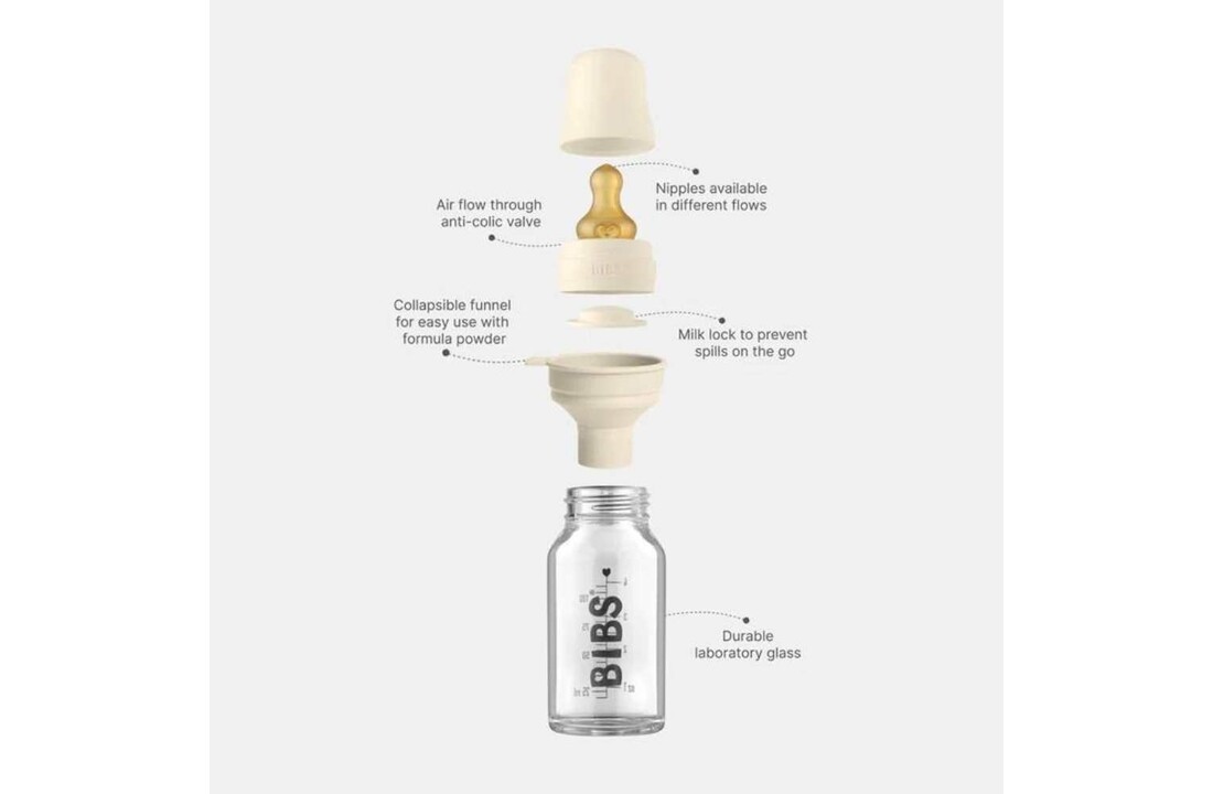 Babyfles Glas Blush - 110ml