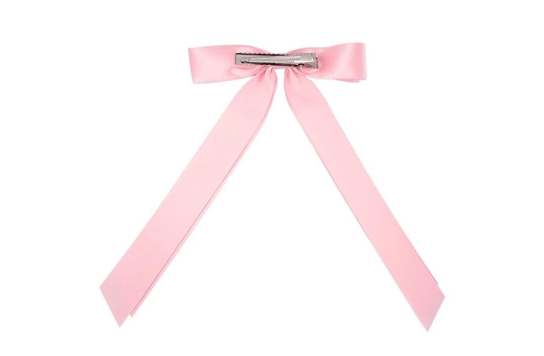 Haarclip met Strik Roze