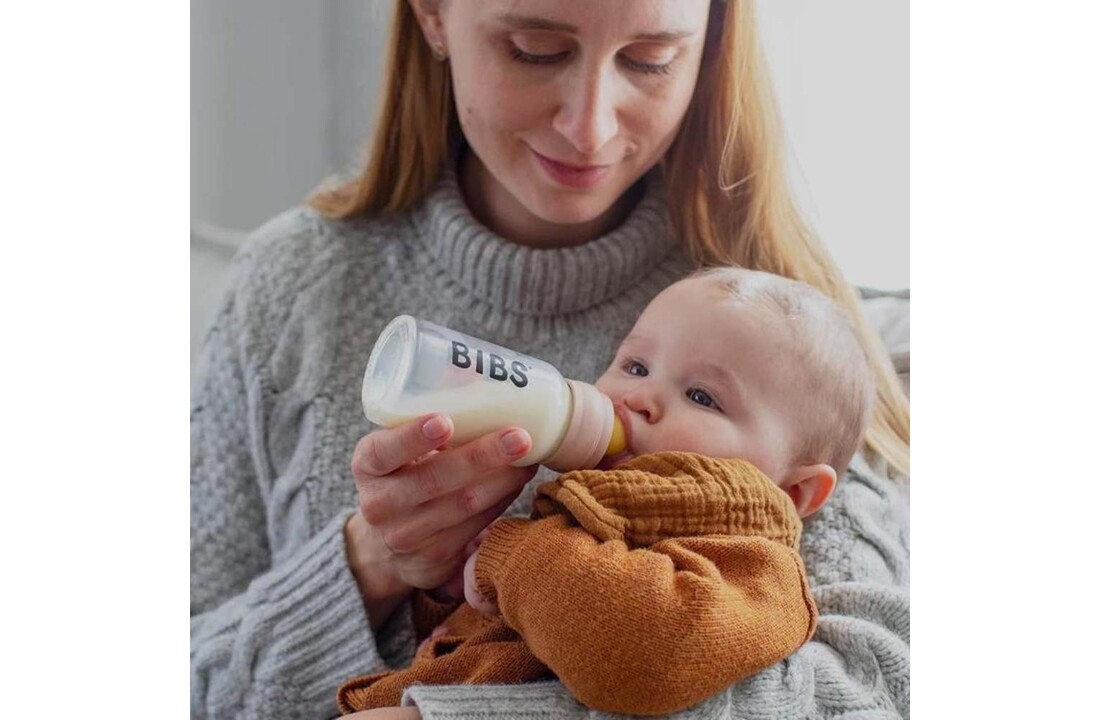 Babyfles Glas - 110ml - Ivory