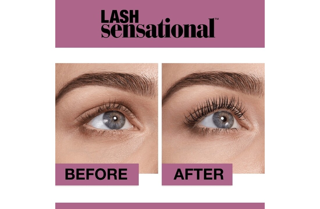 Lash Sensational Black Waterproof Mascara - Black - 9,4ml
