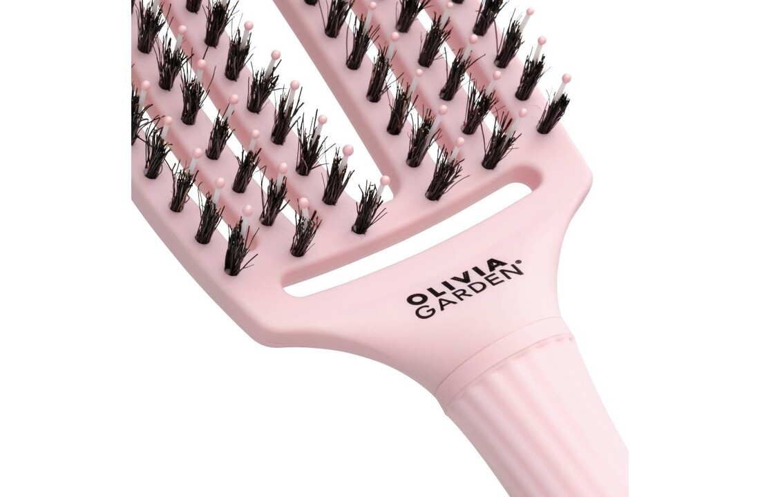 Finger Brush Combo Medium Pastel Pink Haarborstel