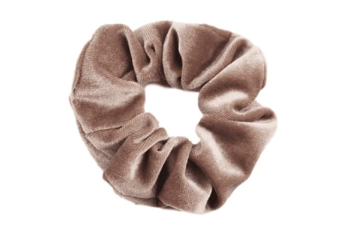 Scrunchie Velvet Lichtbruin