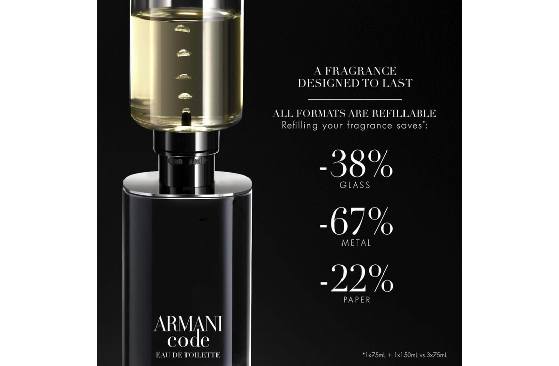 Code Pour Homme Eau de Toilette Refillable - 75ml