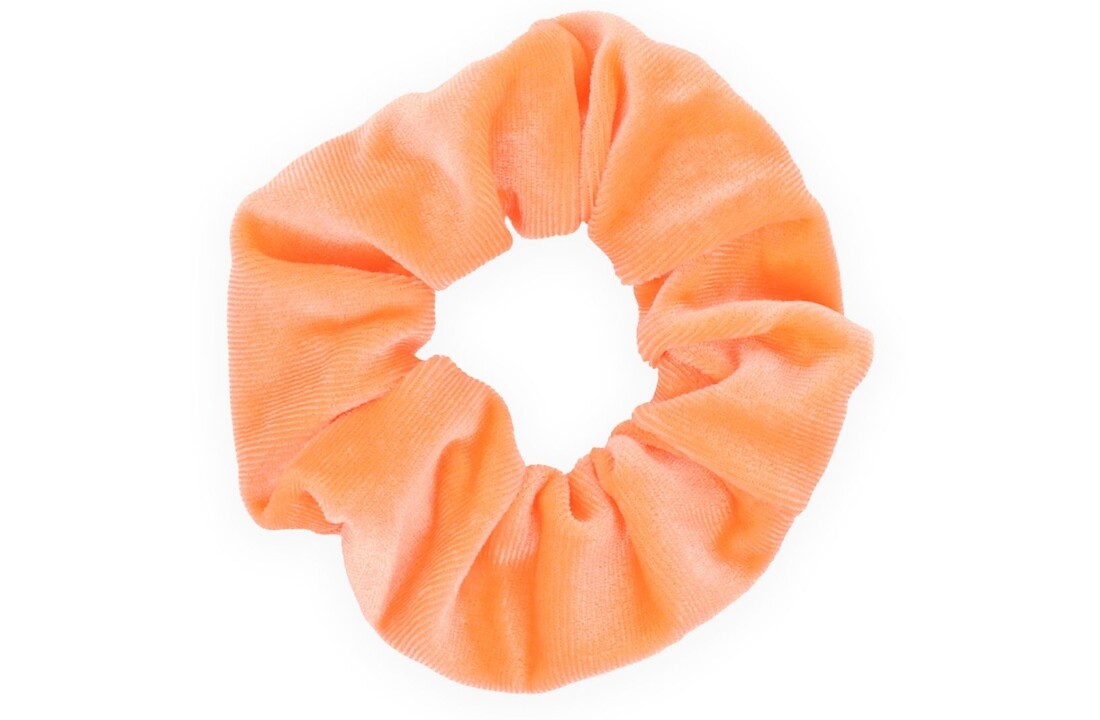 Scrunchie Velvet Neon Oranje