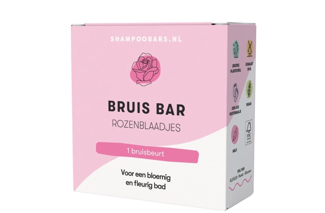 Bruis Bar Rozenblaadjes - 60g
