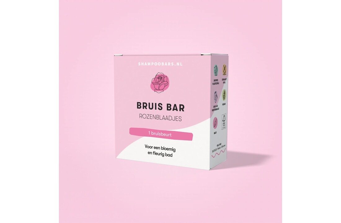 Bruis Bar Rozenblaadjes - 60g