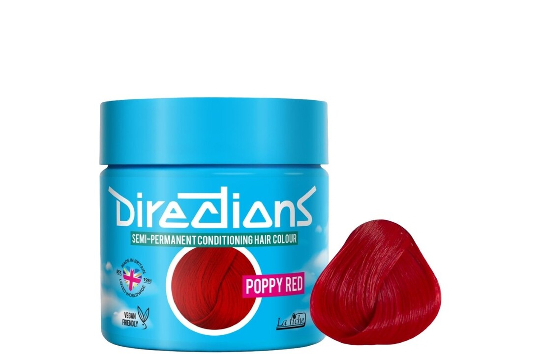 Directions Semi-Permanent Poppy Red Color - 88ml