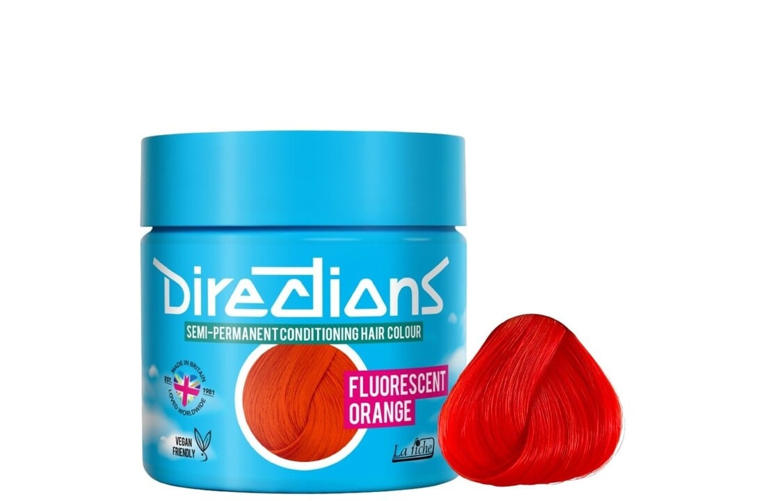 Directions Semi-Permanent Fluorescent Orange Color - 88ml