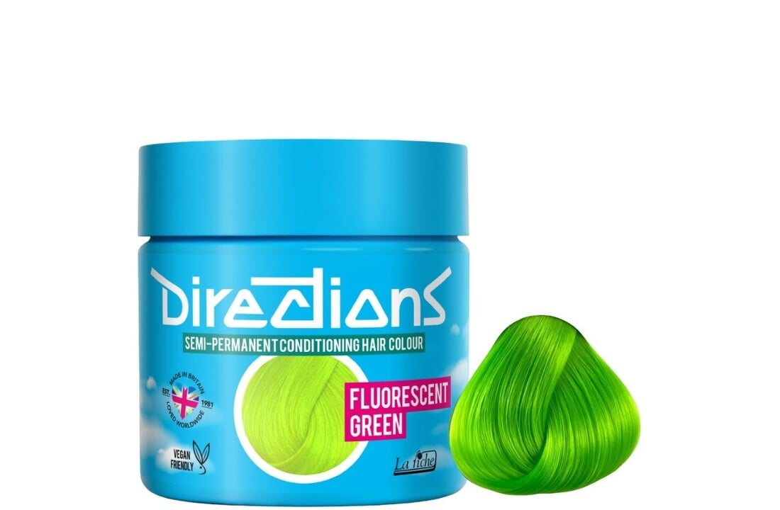 Directions Semi-Permanent Fluorescent Green Color - 88ml