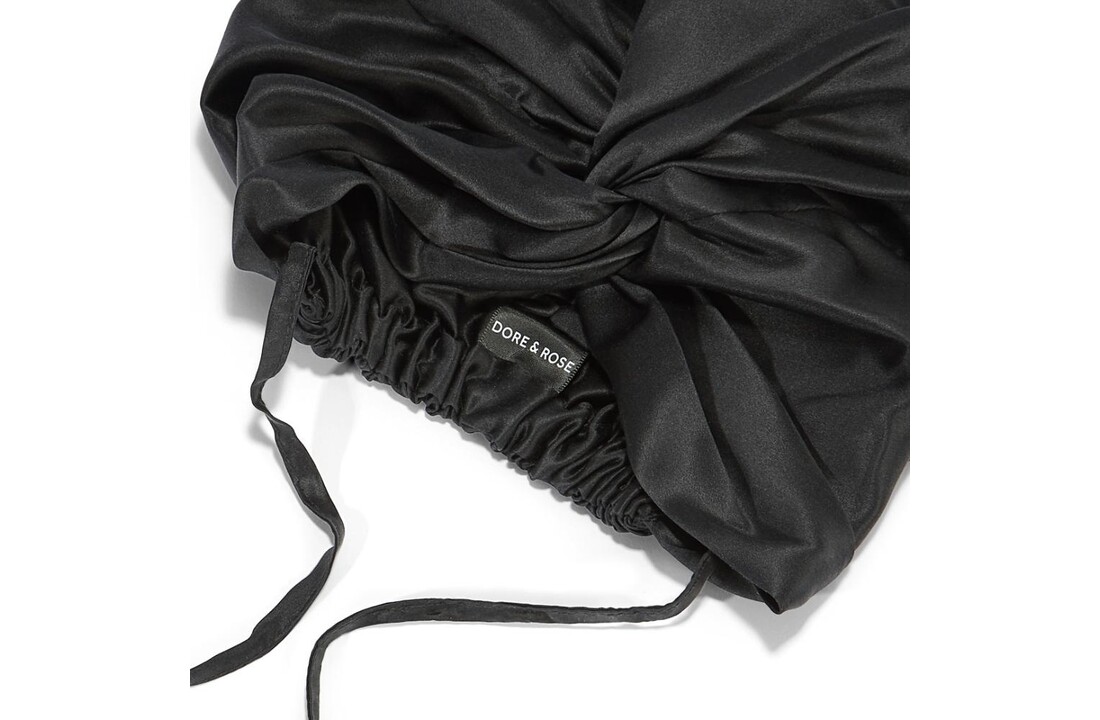 Premium Silk Bonnet Black