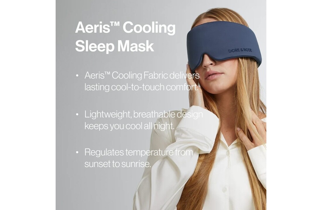 Cooling Deep Sleep Mask Navy Blue