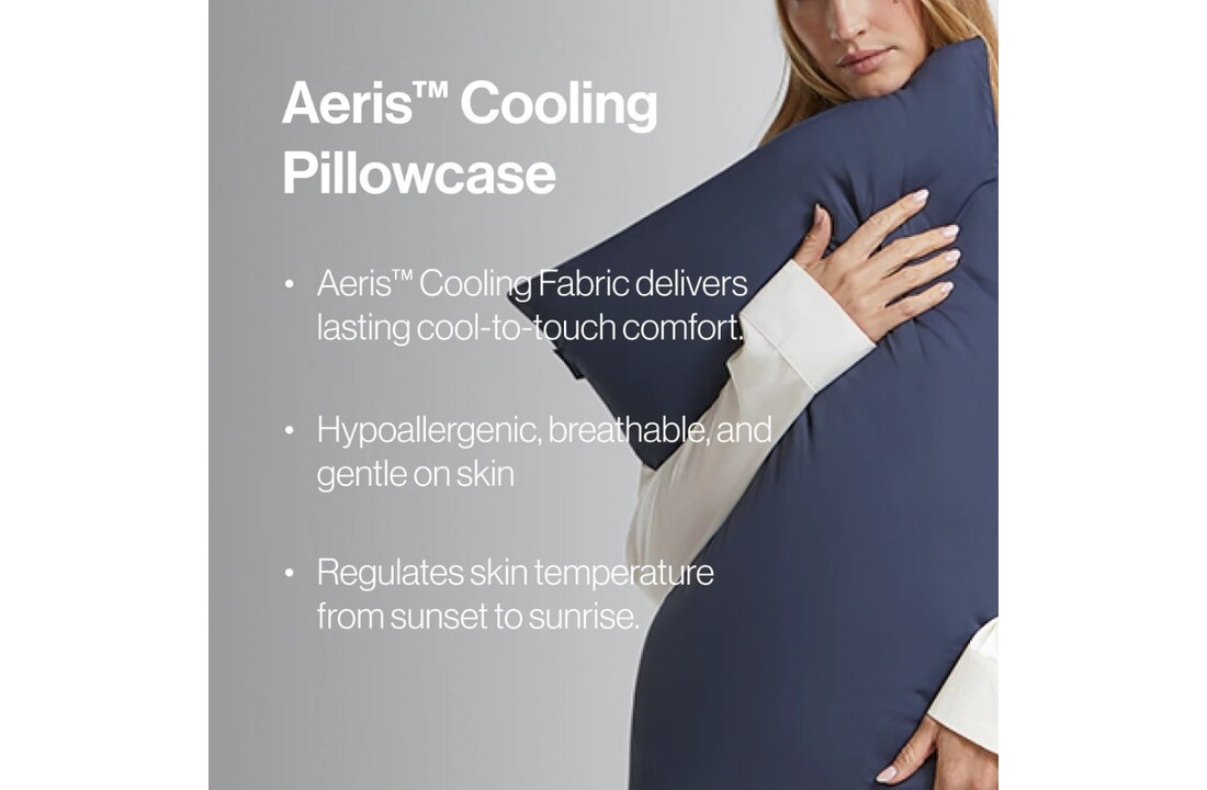 Cooling Pillowcase Navy Blue - 60x70
