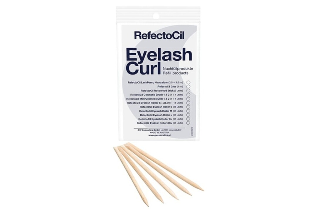 Eyelash Curl Refill Rosewood Sticks - 5pcs