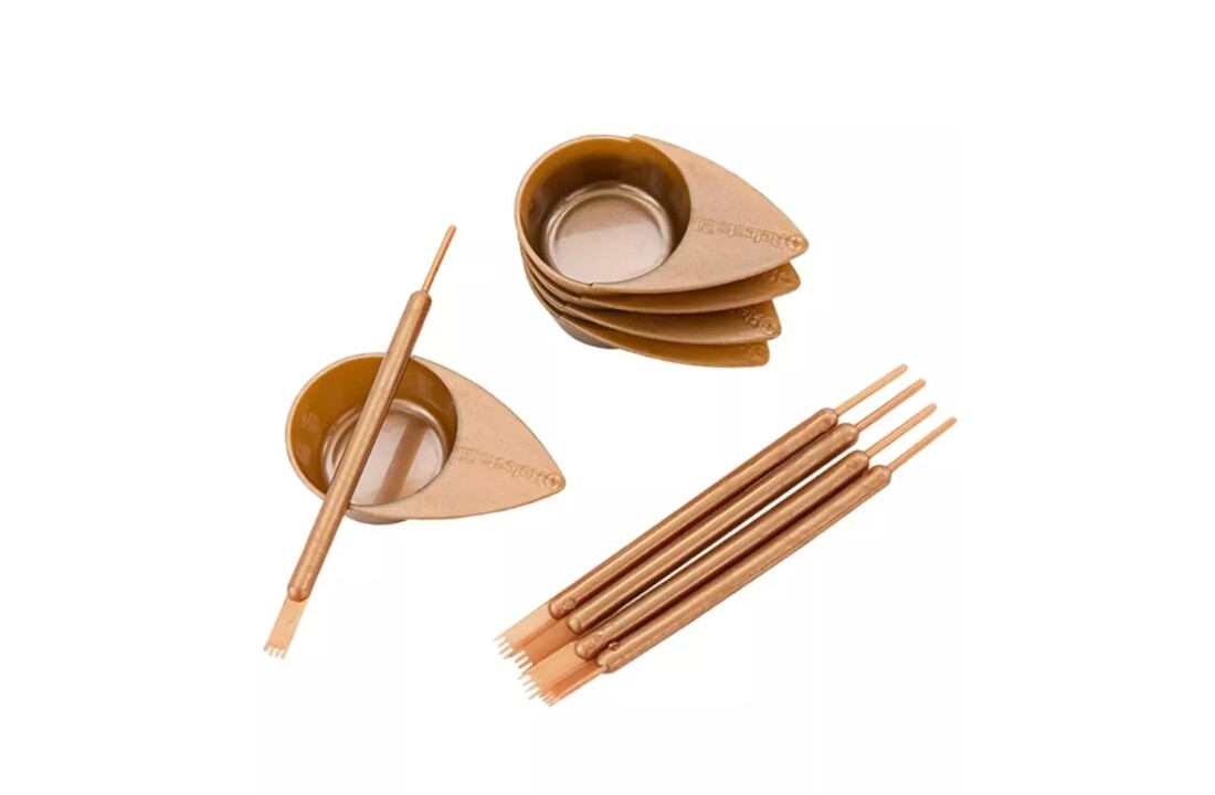 Eyelash & Eyebrow Mini Application Set Rose Gold - 10pcs