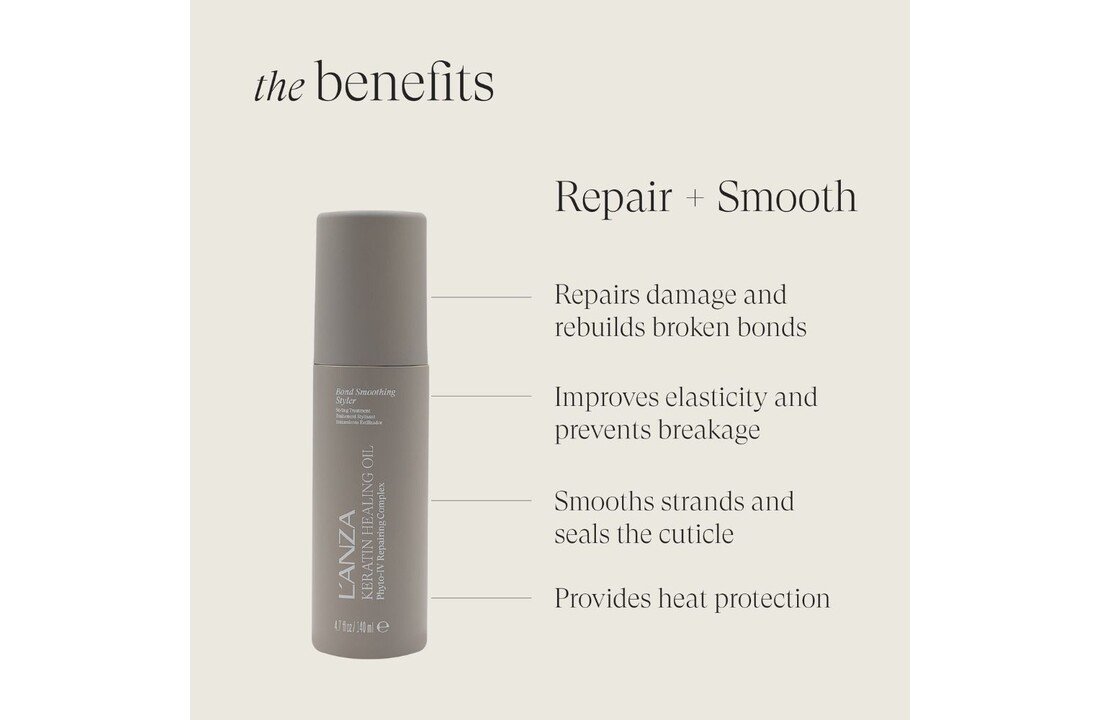 Keratin Healing Oil Bond Smoothing Styler - 140ml