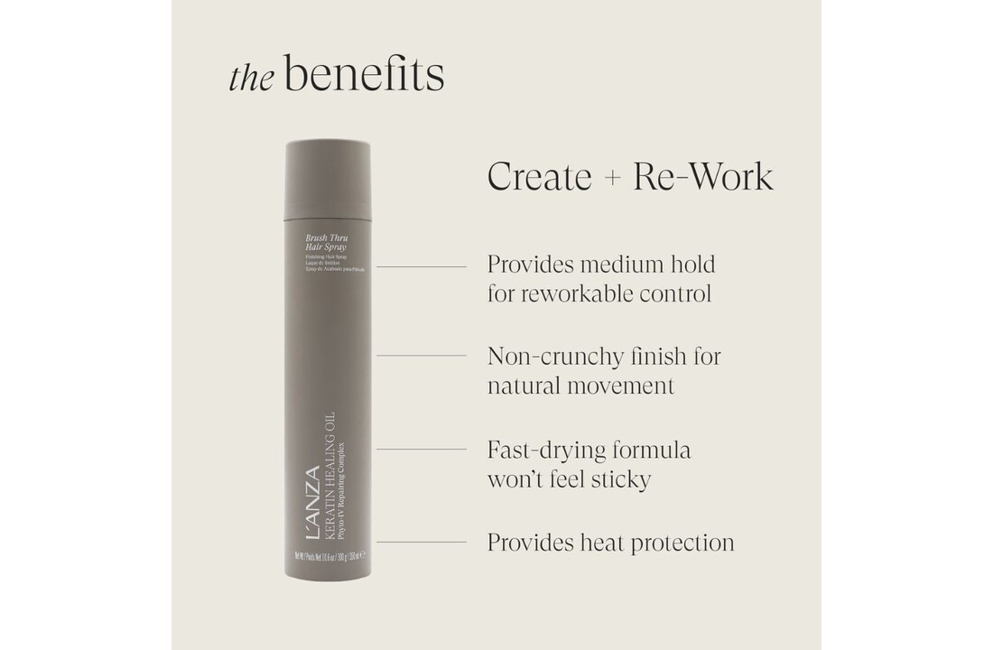 Keratin Healing Oil Brush Thru Hair Spray - 350ml