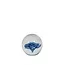 Light en Living Ornament Ø8,5x8,5 cm FLOWER glas blauw
