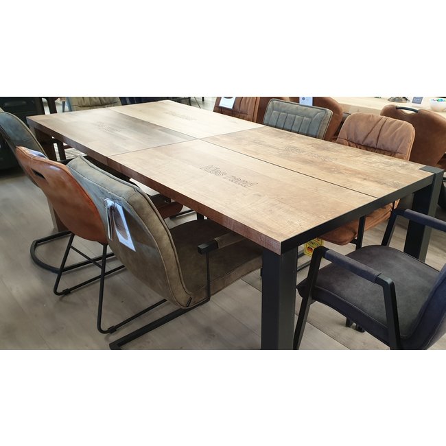 WoonMax Eettafel Sandwich Lamulux - Zelf samen te stellen industrieel design