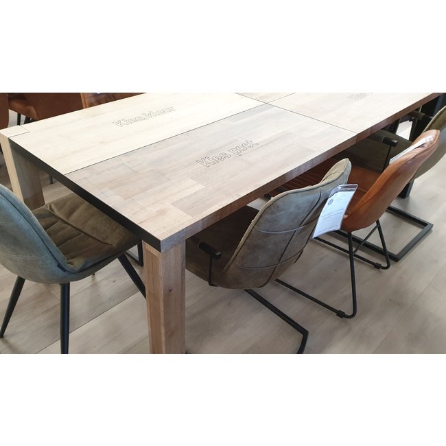WoonMax Eettafel Sandwich Lamulux - Zelf samen te stellen industrieel design