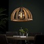 WoonStijl Hanglamp Ø60 gebogen houten spijlen / Massief mango naturel / Massief mango naturel