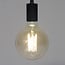 WoonStijl Lichtbron LED filament bol Ø12 5 - E27 6W 2100K 450lm dimbaar / Amberkleurig glas