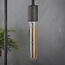 WoonStijl Lichtbron LED filament buis 18 5 cm - E27 4W 2100K 280lm dimbaar / Amberkleurig glas