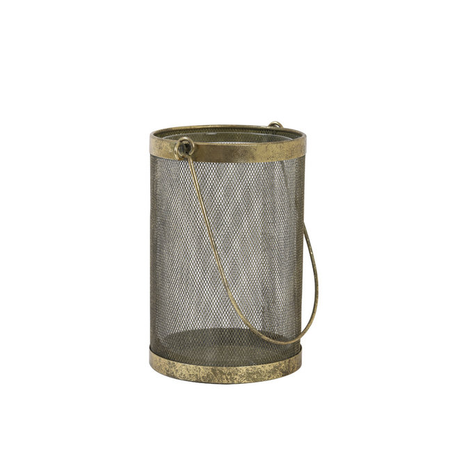 Light en Living Windlicht TEMPAN in antiek brons - 17x13,5x20,5 cm