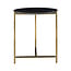 Richmond Interiors  Bijzettafel Paige met marmeren top zwart