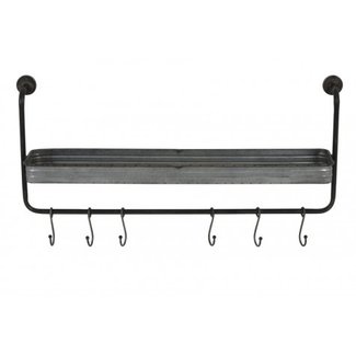 Light en Living Kapstok GIBARA 6-haaks zink
