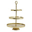 Light en Living Etagere 3 laags LUTEK Goud - Light & Living