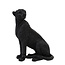 Light en Living Ornament CHEETAH velvet Bruin of zwart in 3 maten