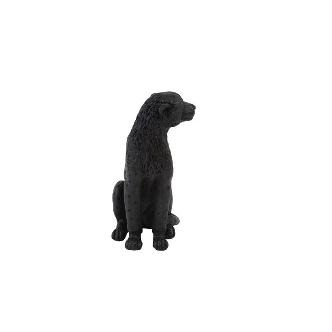 Light en Living Ornament CHEETAH velvet Bruin of zwart in 3 maten