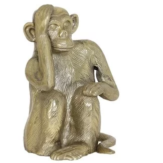 Light en Living Ornament Aap antique brons
