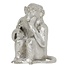Light en Living Ornament Aap Nikkel - Stijlvol Dierenbeeldje van Light & Living
