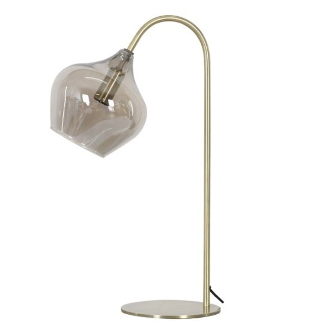 Light en Living Tafellamp RAKEL Antique brass of zwart - Light & Living