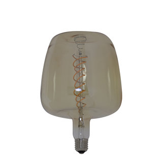 Light en Living Deco LED Lamp Amber Ø16x23 cm 6W E27 Dimbaar