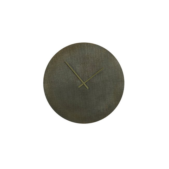 Light en Living Klok Ø58 cm NURRAN relief antiek brons