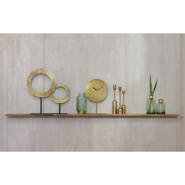 Light en Living Ornament op voet Ø35x56 cm WAIWO ruw antiek brons-mat zwart