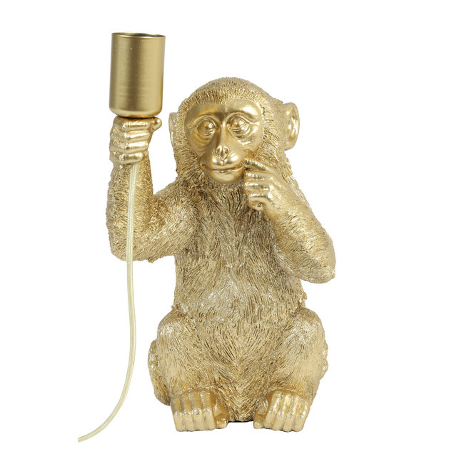 Light en Living Tafellamp aap goud