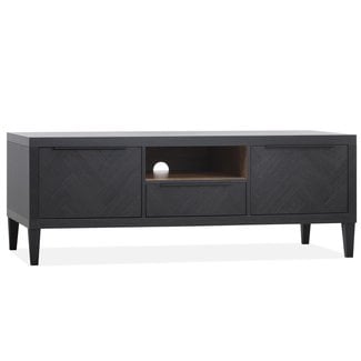WoonMax Gamma TV meubel  klein 147 cm visgraat old piano