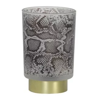 Light en Living Tafellamp LED SNAKE Glas Wit – Zwart klein