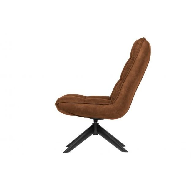 Woood Jouke draaifauteuil kunstleer - Cognac