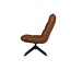 Woood Jouke draaifauteuil kunstleer - Cognac