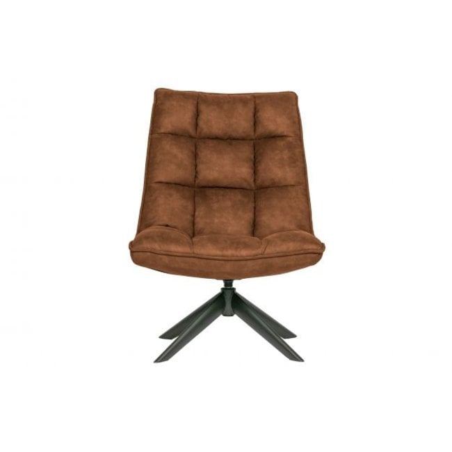 Woood Jouke draaifauteuil kunstleer - Cognac