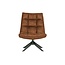 Woood Jouke draaifauteuil kunstleer - Cognac
