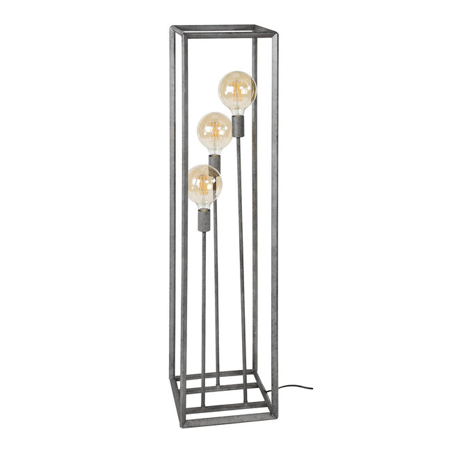 WoonStijl Vloerlamp 3L 45 graden buis - Industrieel design