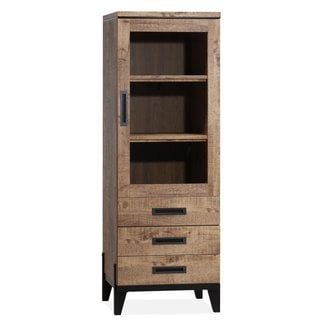 WoonMax Union Vitrinekast 1 Deurs met 3 Laden - Lamulux Mango