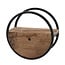 WoonStijl Wandschap circular Ø50 met lade / Robuust hardhout
